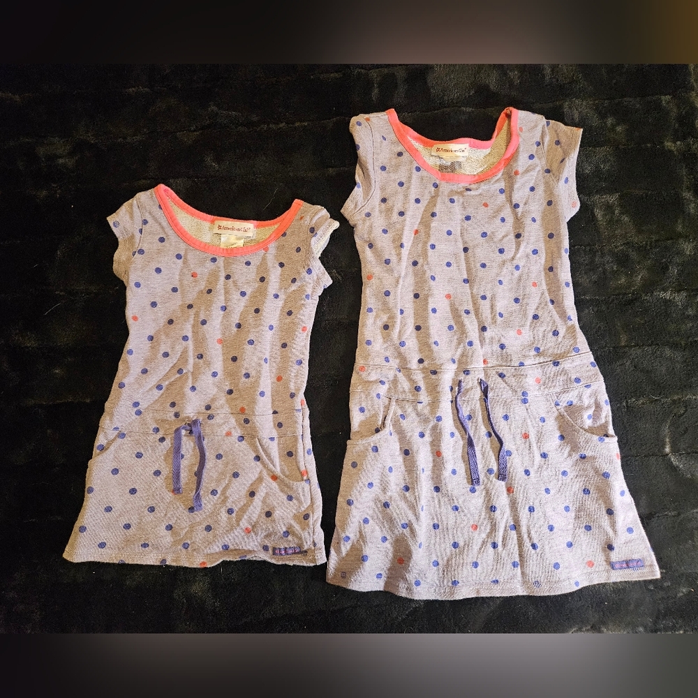 American Girl, Lot of 2 Little Girl's Dresses, Sz 6 and Sz 10, Big Sister